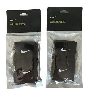 New 2 packs of Nike Wrist Bands (4 total) black
